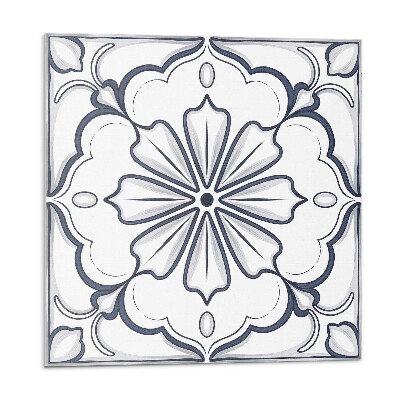 Pvc obklady Kvetinový vzor na dlaždici