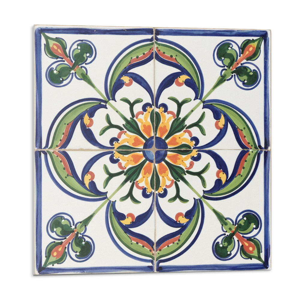 Pvc obklady Kvetinový vzor na dlaždici