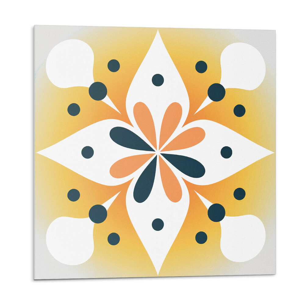 Pvc obklady Kvetinový vzor s bodkami