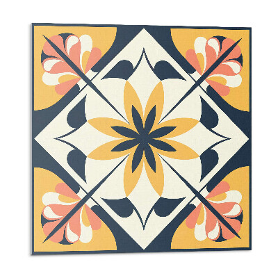 Pvc obklady Kvetinový vzor v kosoštvorci