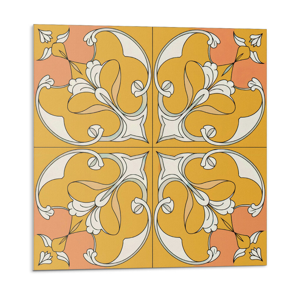 Samolepiace pvc obklady Kvetinový vzor v symetrii