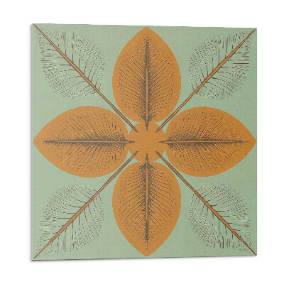 Samolepiace pvc obklady Listy v symetrickom vzore