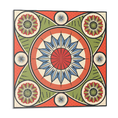 Pvc obklady Symetrický vzor s kvetmi