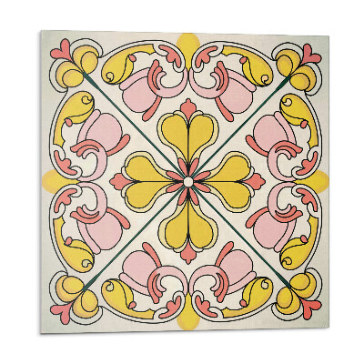 Samolepiace pvc obklady Kvetinový vzor s ornamentami