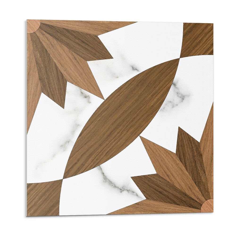 Samolepiace pvc obklady Geometrický vzor s drevom