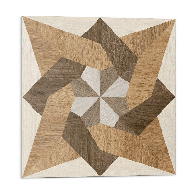 Samolepiace pvc obklady Polygonálna drevená mozaika