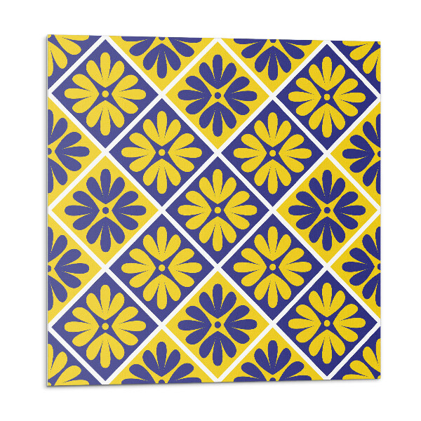 Samolepiace pvc obklady Kvetinový vzor v kosoštvorci