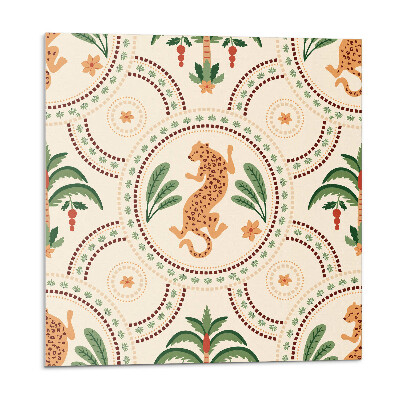 Samolepiace pvc obklady Potlač tropického leoparda