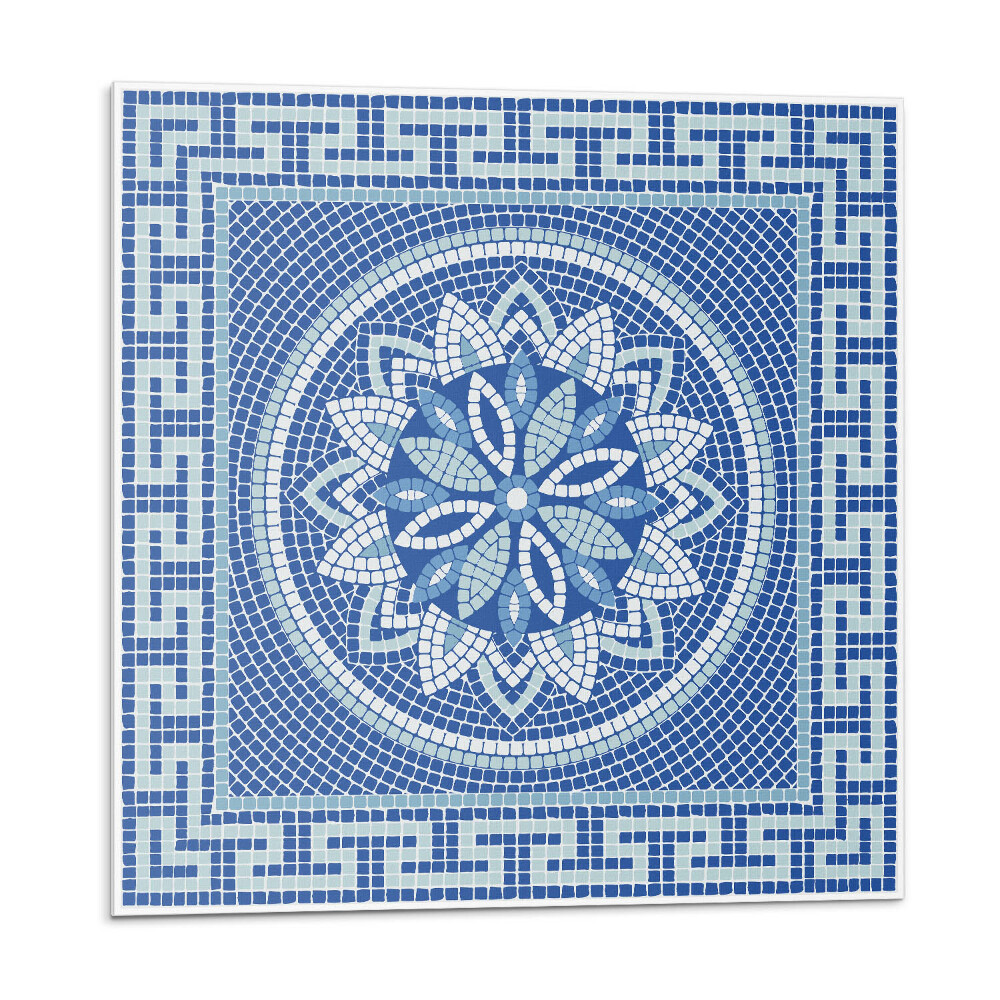 Samolepiace pvc obklady Mozaikový dizajn s kvetinovým vzorom