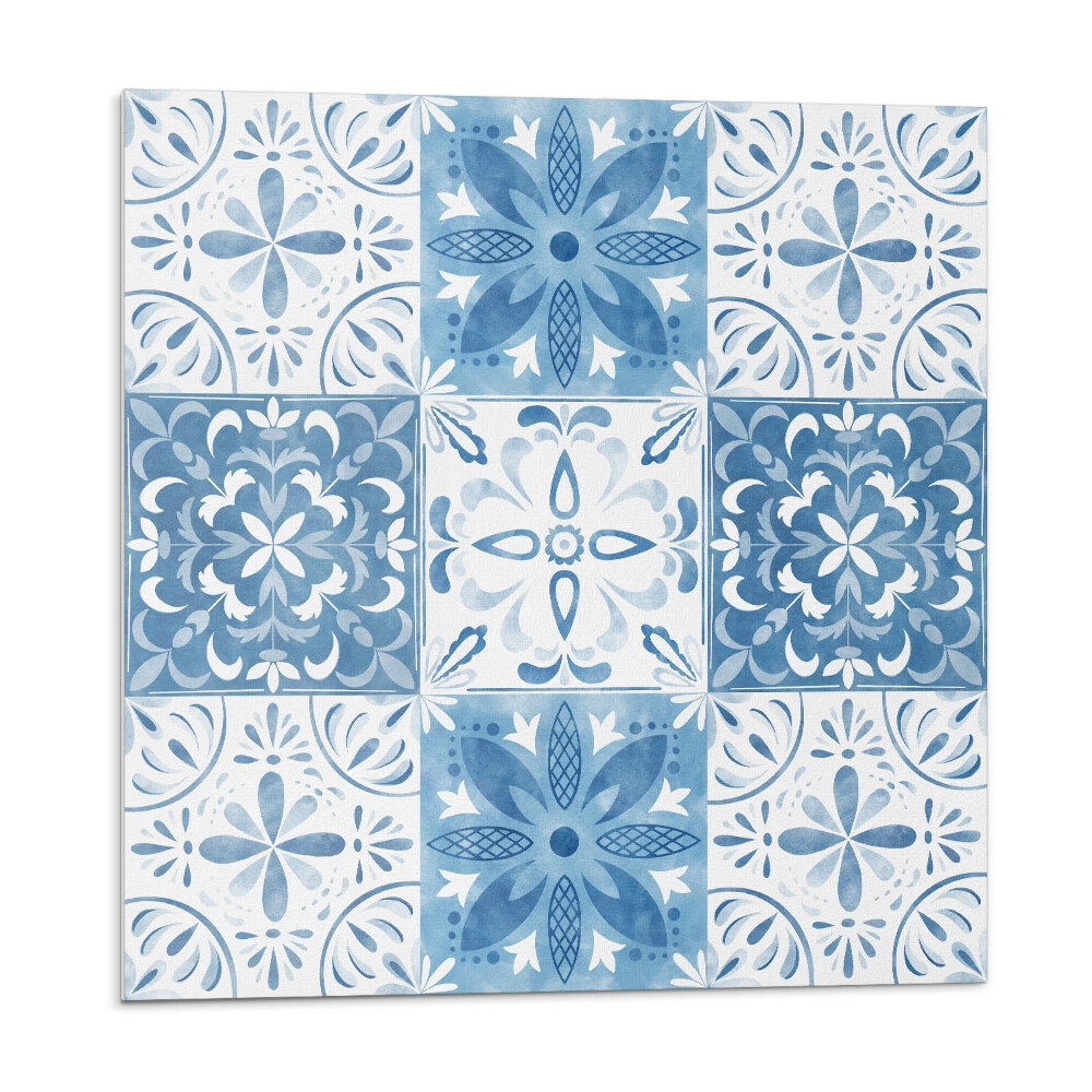 Samolepiace pvc obklady Kvetinový vzor v dlaždiciach