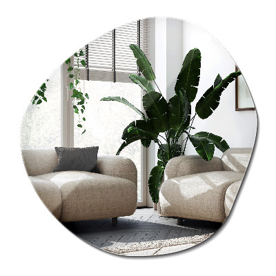 Asymetrické zrkadlo v tvare oblaku