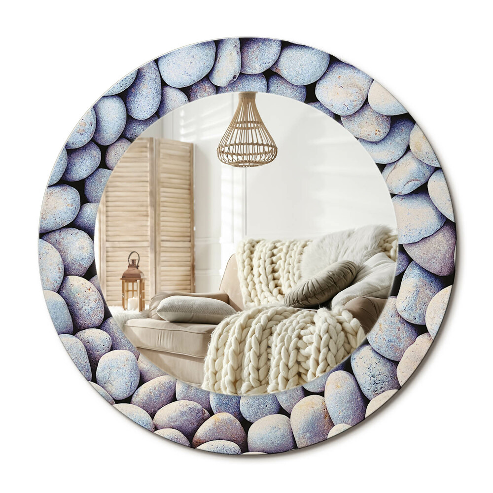 Dekoračné zrkadlo na stenu Kruh morských kameňov