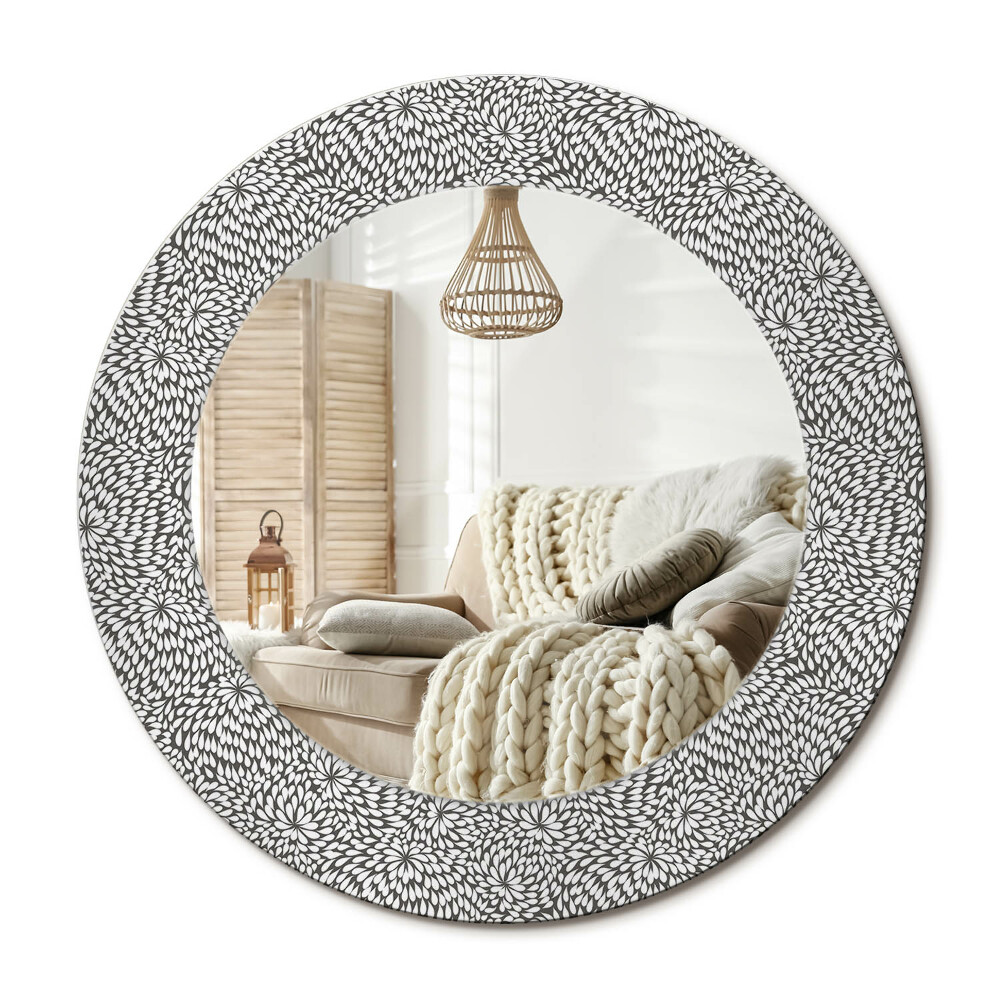 Dekoračné zrkadlo na stenu Kvetinový vzor