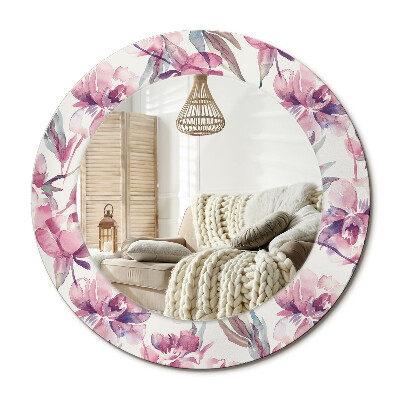 Dekoračné zrkadlo na stenu Kvety pivoniek