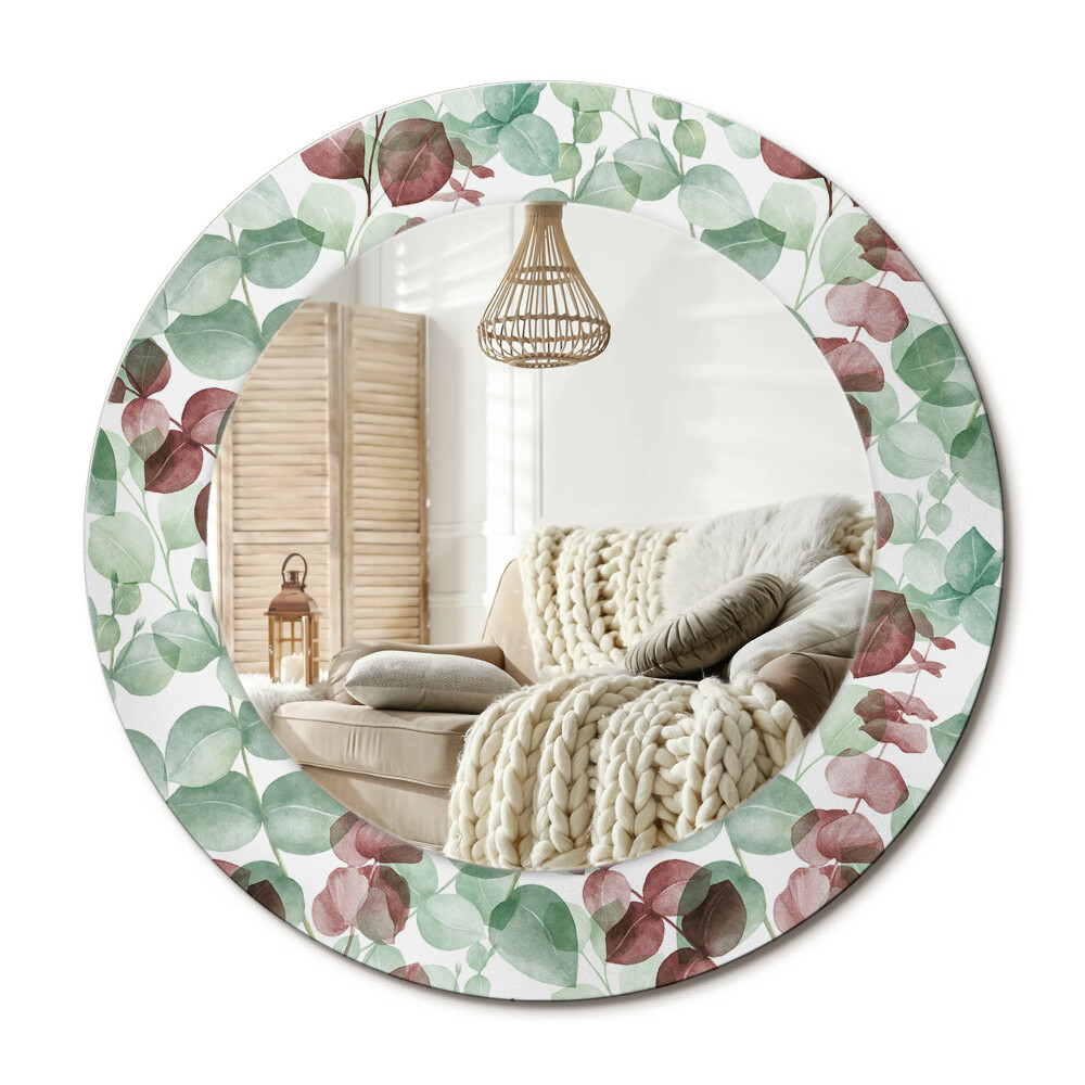 Obdĺžnikové dekoračné zrkadlo Eukalyptus