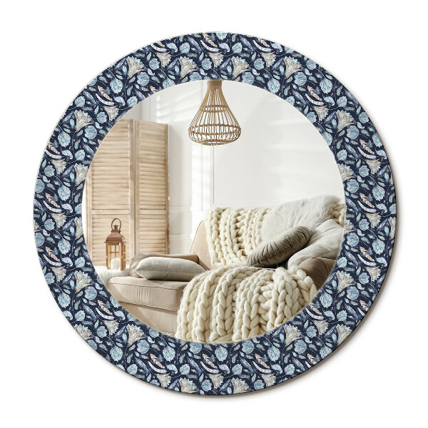 Obdĺžnikové dekoračné zrkadlo Boho vzor