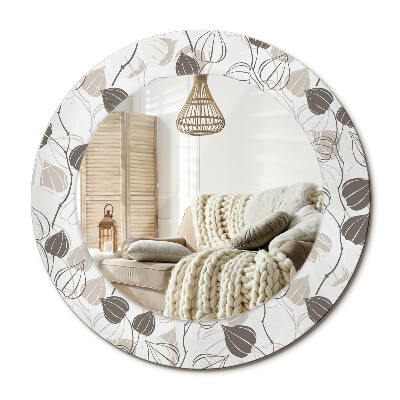 Obdĺžnikové dekoračné zrkadlo Abstraktné kvetinové