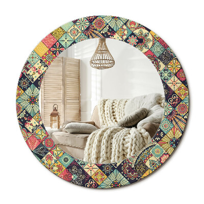 Obdĺžnikové dekoračné zrkadlo Patchworkové dlaždice