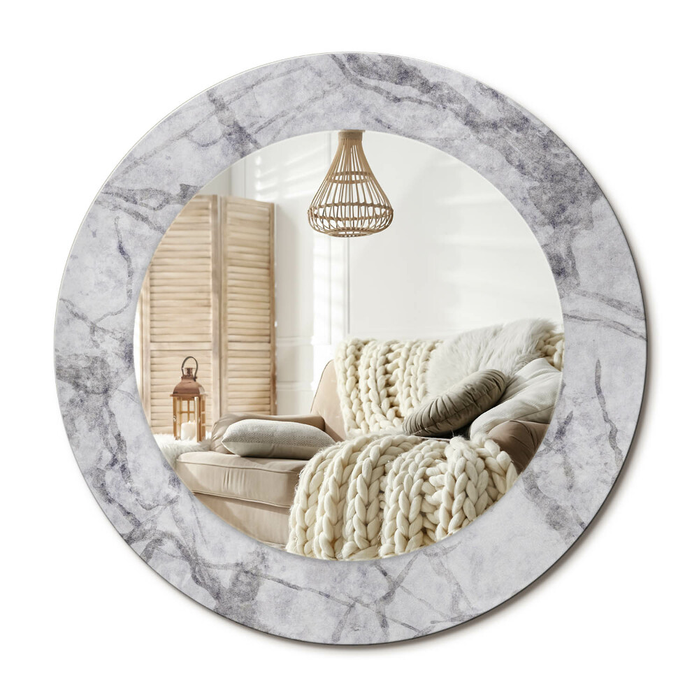 Obdĺžnikové dekoračné zrkadlo Biely mramor