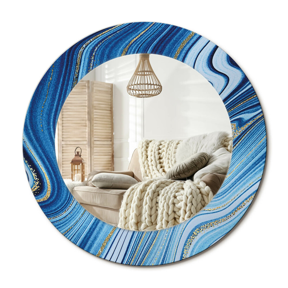 Obdĺžnikové dekoračné zrkadlo Mramorová rieka