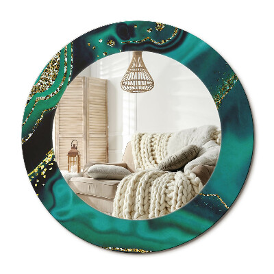 Dekoračné zrkadlo na stenu Smaragdový mramor