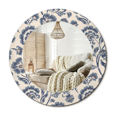 Obdĺžnikové dekoračné zrkadlo Kvetinový vzor