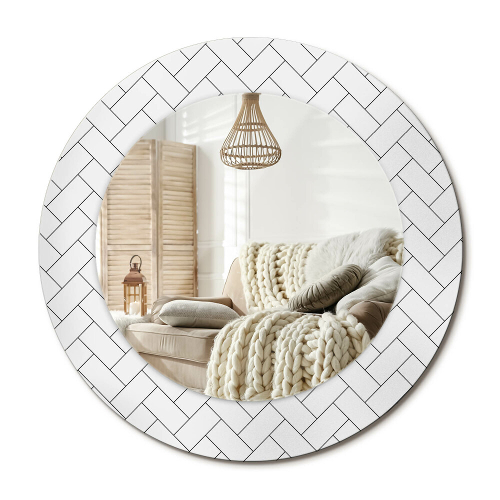 Dekoračné zrkadlo na stenu Rybia kosť