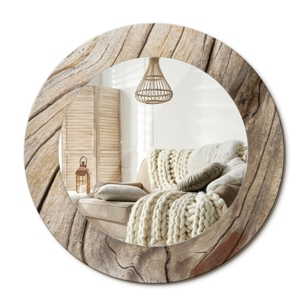 Zrkadlo s rámom s potlačou Prasknuté drevo