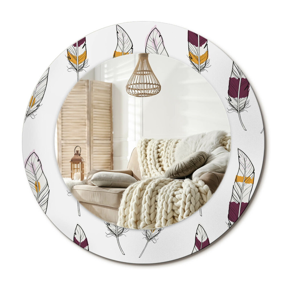 Dekoračné zrkadlo na stenu Perie