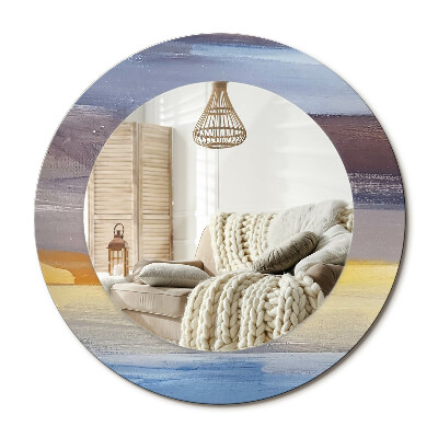 Obdĺžnikové dekoračné zrkadlo Abstraktná maľba