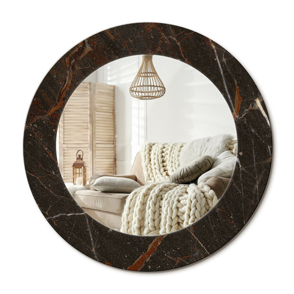 Dekoračné zrkadlo na stenu Hnedý mramor