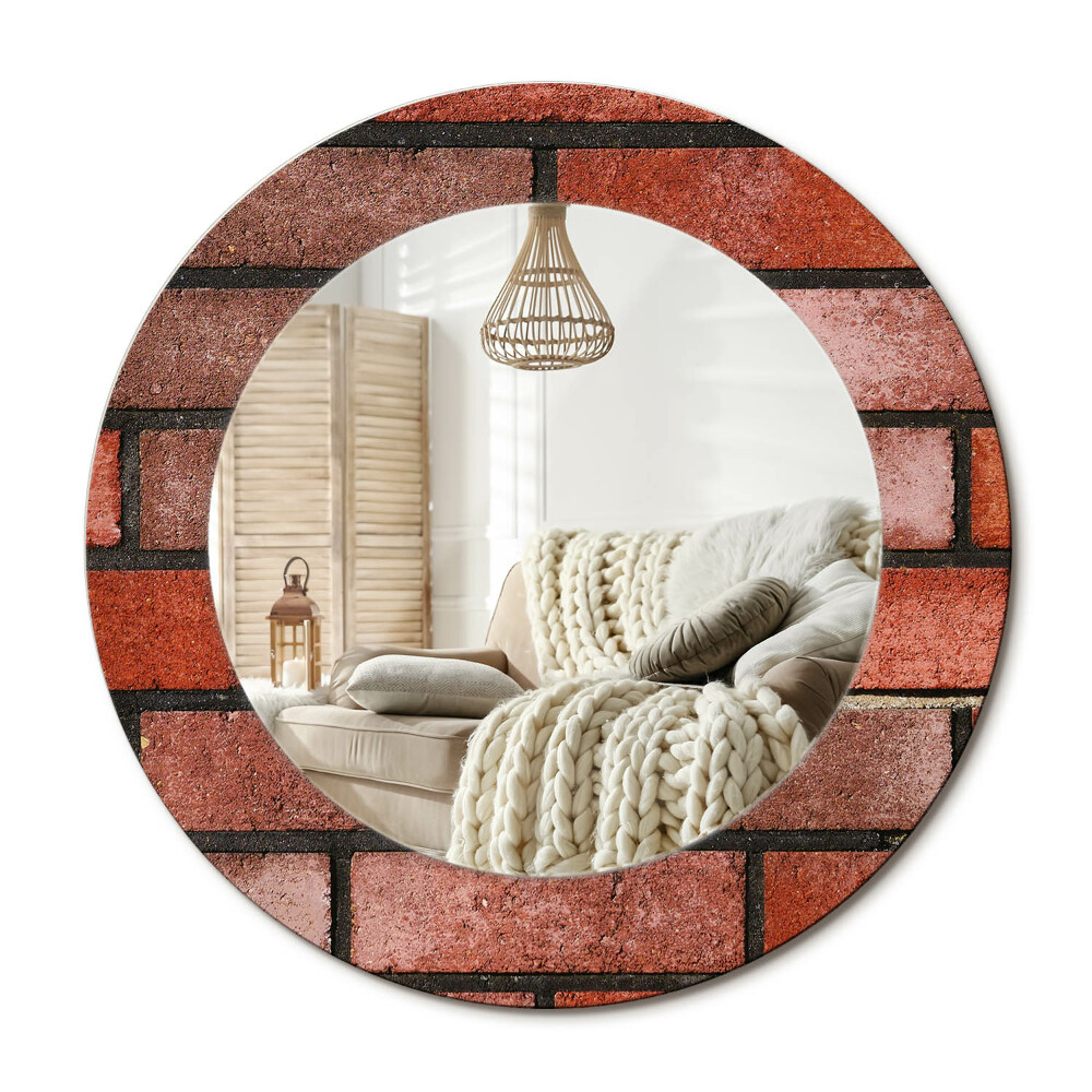 Dekoračné zrkadlo na stenu Červená tehla
