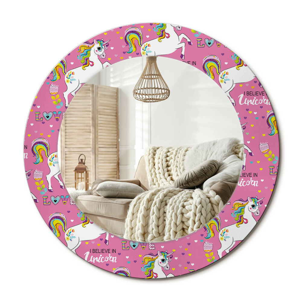 Obdĺžnikové dekoračné zrkadlo Čarovný jednorožec