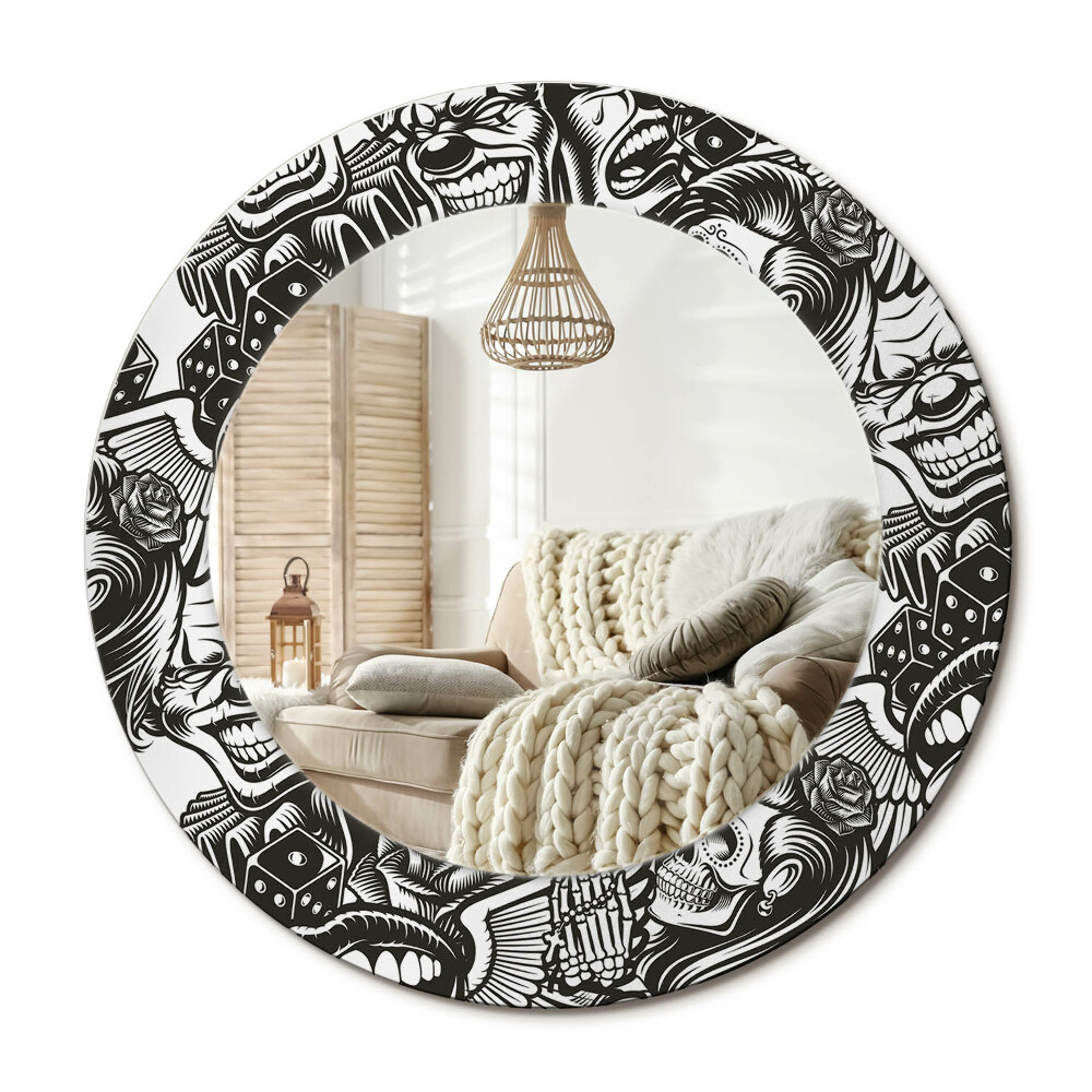 Dekoračné zrkadlo na stenu Graffiti klauni