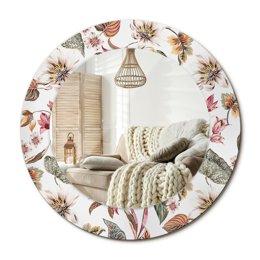 Obdĺžnikové dekoračné zrkadlo Vintage kvety