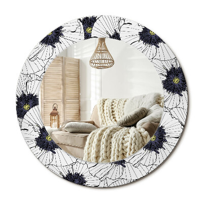 Zrkadlo s rámom s potlačou Aranžovanie kvetov