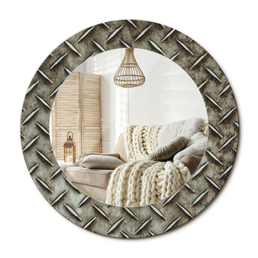 Dekoračné zrkadlo na stenu Oceľová textúra