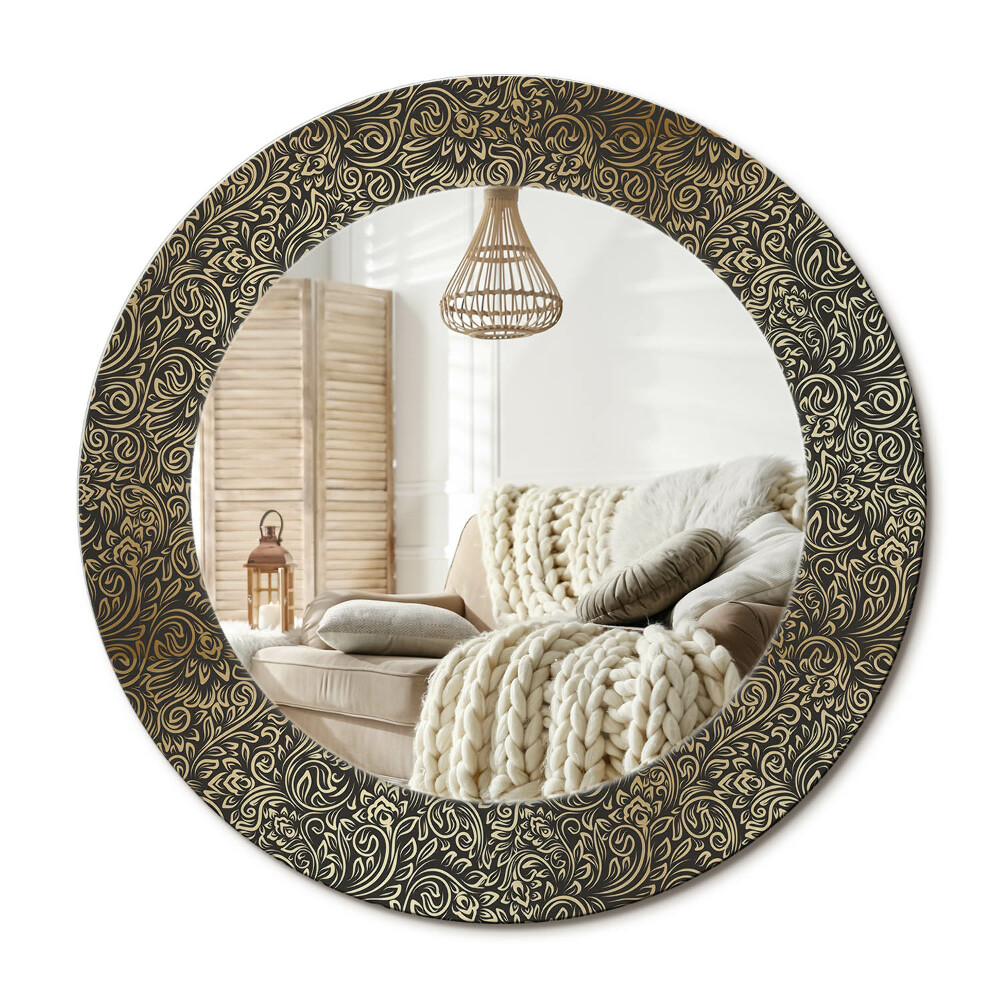 Dekoračné zrkadlo na stenu Kvetinový ornament