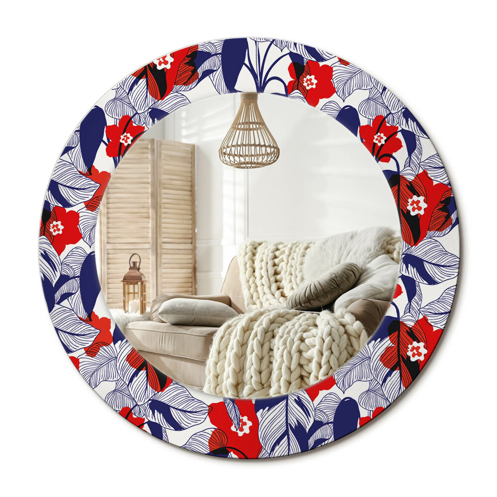 Dekoračné zrkadlo na stenu filodendrony