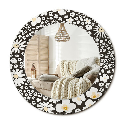 Obdĺžnikové dekoračné zrkadlo Sedmokrásky