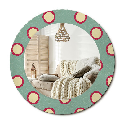 Dekoračné zrkadlo na stenu Bodkované kruhy