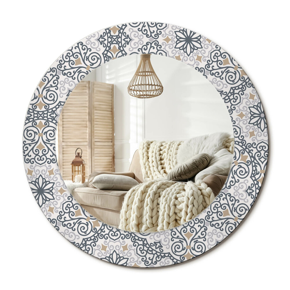 Obdĺžnikové dekoračné zrkadlo Geometrické ozdoby