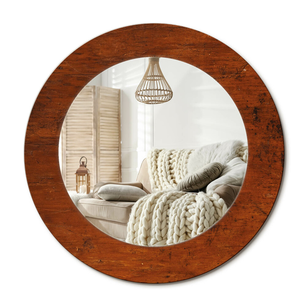 Obdĺžnikové dekoračné zrkadlo Prírodné drevo