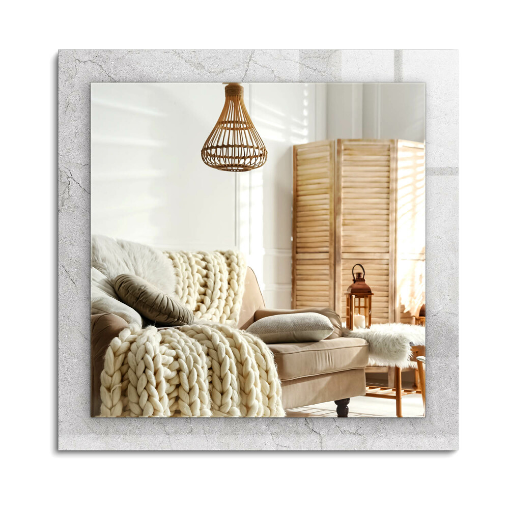 Obdĺžnikové dekoračné zrkadlo Popraskaný betónový povrch