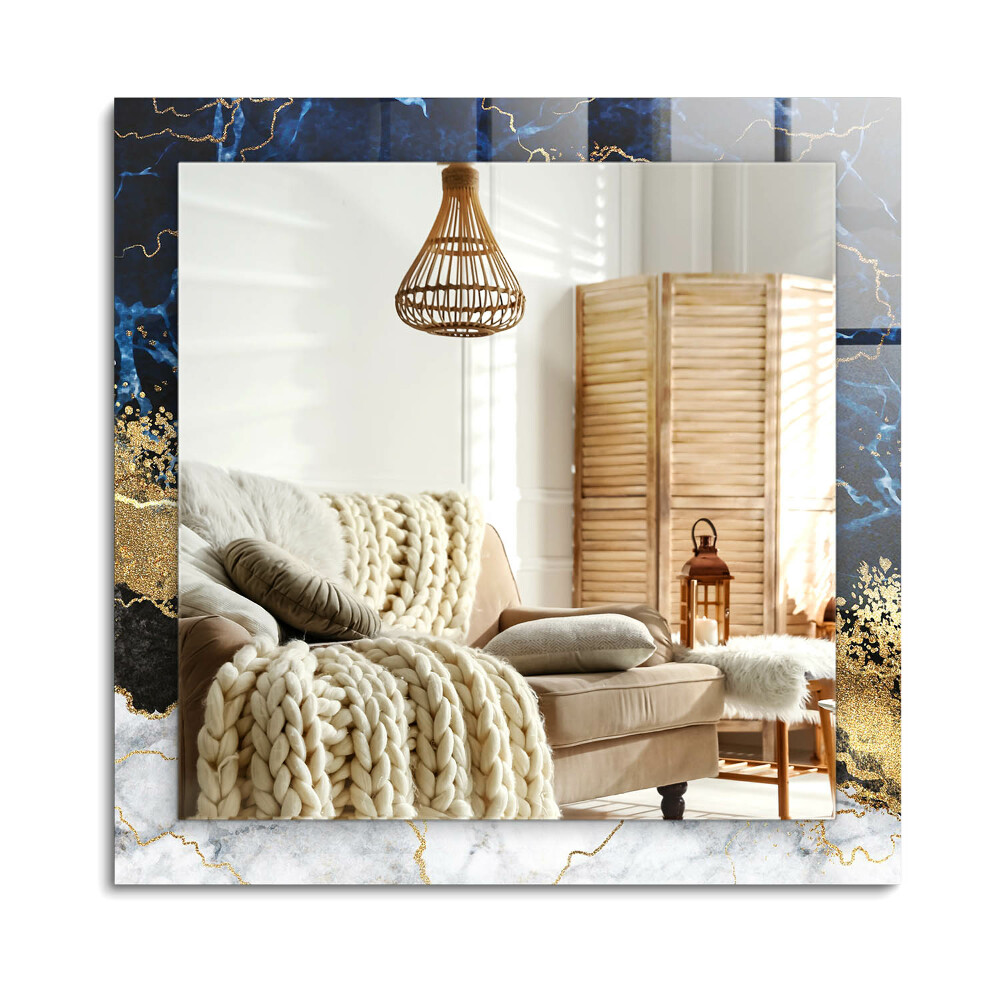 Obdĺžnikové dekoračné zrkadlo Mramorová abstrakcia