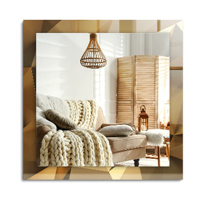 Obdĺžnikové dekoračné zrkadlo Geometrické tvary