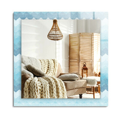 Obdĺžnikové dekoračné zrkadlo Kľukatý prechodový vzor