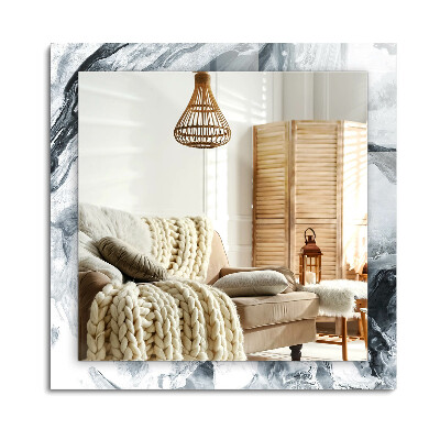 Obdĺžnikové zrkadlo rám s potlačou Abstraktná maliarska kompozícia