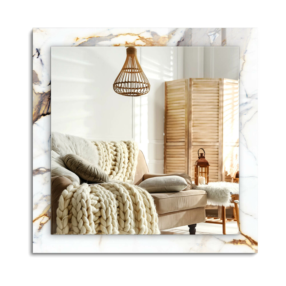 Obdĺžnikové dekoračné zrkadlo Žilovaný mramor