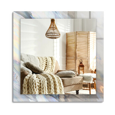 Obdĺžnikové dekoračné zrkadlo na stenu Abstraktné farebné vzory